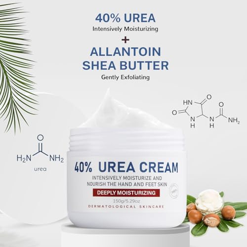 OUKEYA Urea Cream 40 Percent for Dry Cracked Feet and Hands
| OUKEYA Maximum Strength Urea Lotion for Dry Cracked Skin